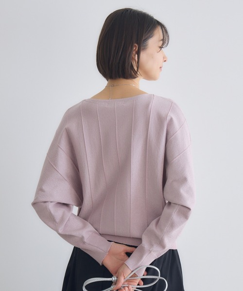 KATHARINE ROSS（キャサリンロス）の「【KATHARINE ROSS】12Gラメストライプドルマンプルオーバー（ニット/セーター・レディース・オフホワイト/ピンク/ブラウン・FREE）」の22枚目の写真