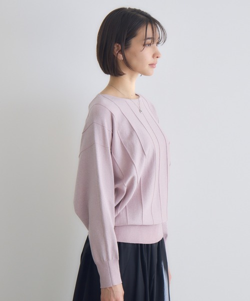 KATHARINE ROSS（キャサリンロス）の「【KATHARINE ROSS】12Gラメストライプドルマンプルオーバー（ニット/セーター・レディース・オフホワイト/ピンク/ブラウン・FREE）」の21枚目の写真