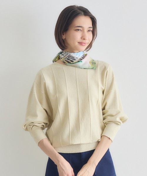 KATHARINE ROSS（キャサリンロス）の「【KATHARINE ROSS】12Gラメストライプドルマンプルオーバー（ニット/セーター・レディース・オフホワイト/ピンク/ブラウン・FREE）」の9枚目の写真