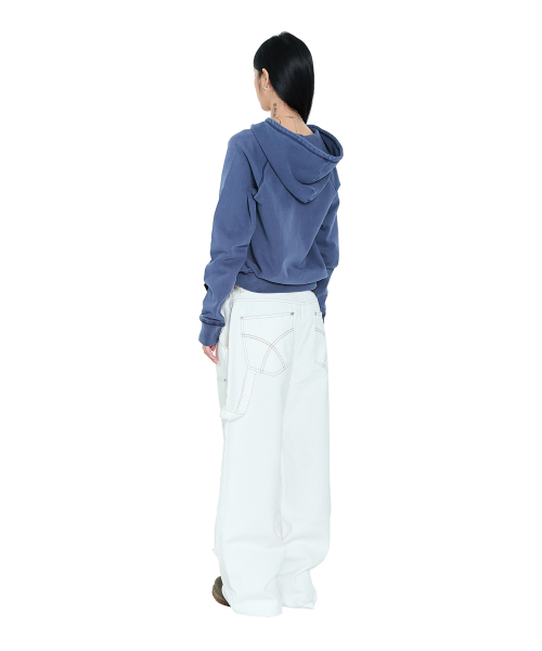 AAKAM（アーカム）の「Lined Double Knee Denim Pants (Ivory)（デニムパンツ・レディース・その他・1/2）」の6枚目の写真