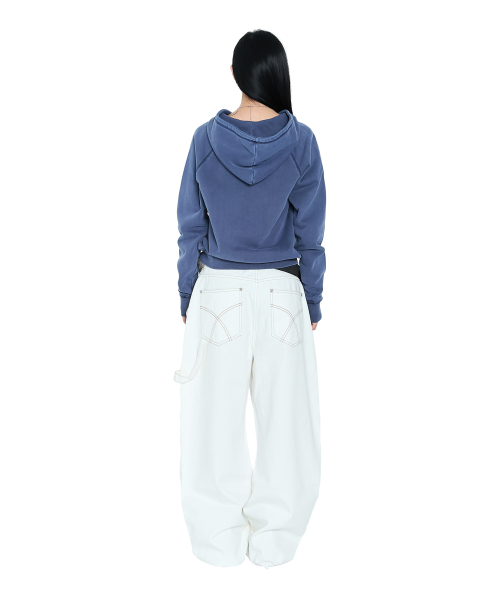 AAKAM（アーカム）の「Lined Double Knee Denim Pants (Ivory)（デニムパンツ・レディース・その他・1/2）」の7枚目の写真