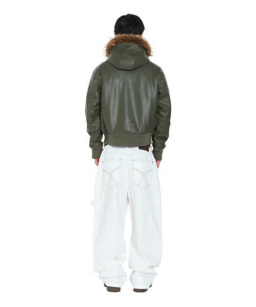 AAKAM（アーカム）の「Lined Double Knee Denim Pants (Ivory)（デニムパンツ・レディース・その他・1/2）」の13枚目の写真