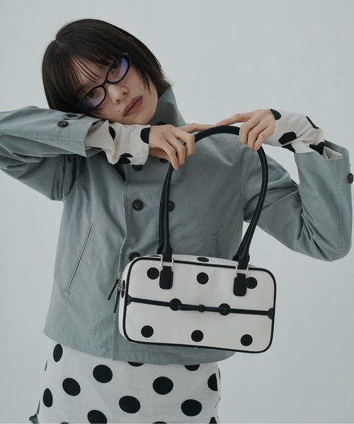 FEKETE（フェケテ）の「polka dot ribbon boston / ドットボストンバッグ（ボストンバッグ・レディース・ホワイト/ブラック・FREE）」の11枚目の写真