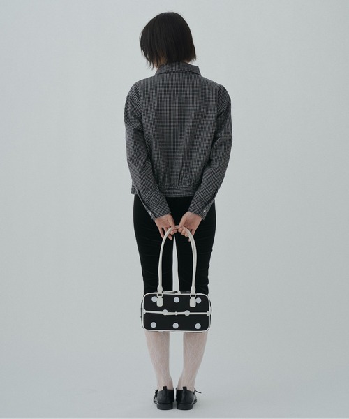 FEKETE（フェケテ）の「polka dot ribbon boston / ドットボストンバッグ（ボストンバッグ・レディース・ホワイト/ブラック・FREE）」の6枚目の写真