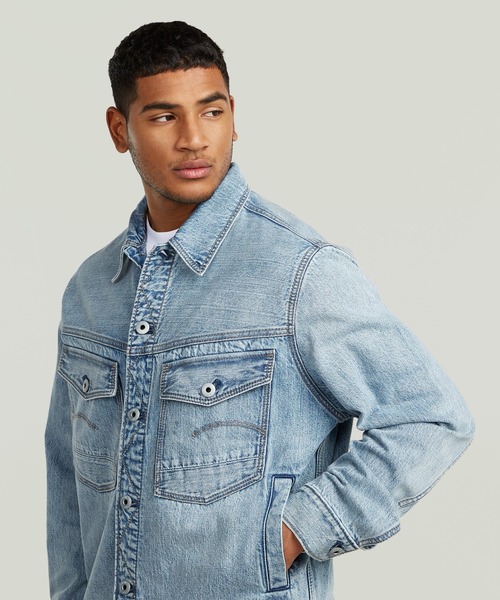 G-STAR(ジースター)の「DAKOTA JACKET/ヴィンテージライククラシックディテールデニムジャケット(デニムジャケット・メンズ・インディゴブルー・SMALL/MEDIUM/LARGE/X-LARGE)」の5枚目の写真