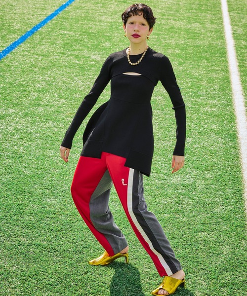 OMMO(オーエムエムオー)の「TRACK MIX TAPERED PT(その他パンツ・レディース・ブルー/レッド・36/38)」の17枚目の写真