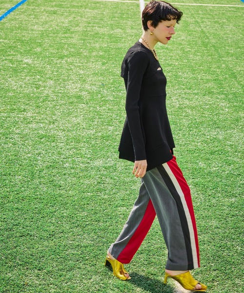 OMMO(オーエムエムオー)の「TRACK MIX TAPERED PT(その他パンツ・レディース・ブルー/レッド・36/38)」の19枚目の写真