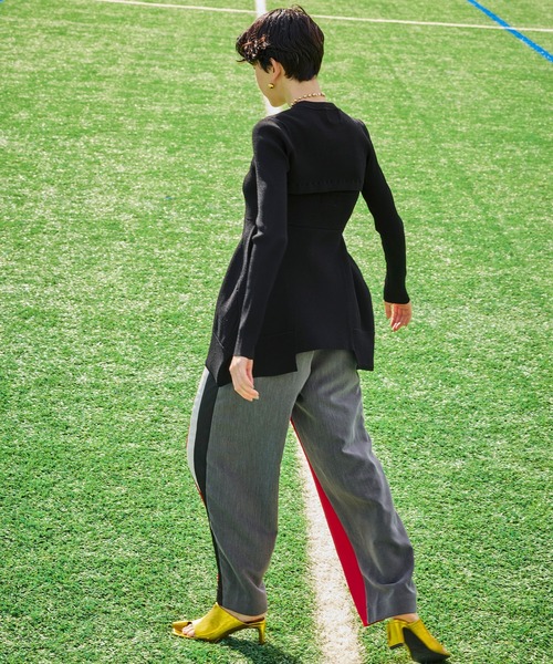 OMMO(オーエムエムオー)の「TRACK MIX TAPERED PT(その他パンツ・レディース・ブルー/レッド・36/38)」の20枚目の写真