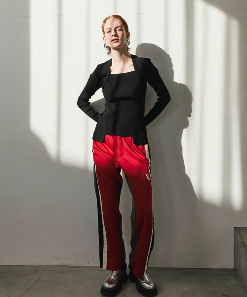 OMMO(オーエムエムオー)の「TRACK MIX TAPERED PT(その他パンツ・レディース・ブルー/レッド・36/38)」の5枚目の写真