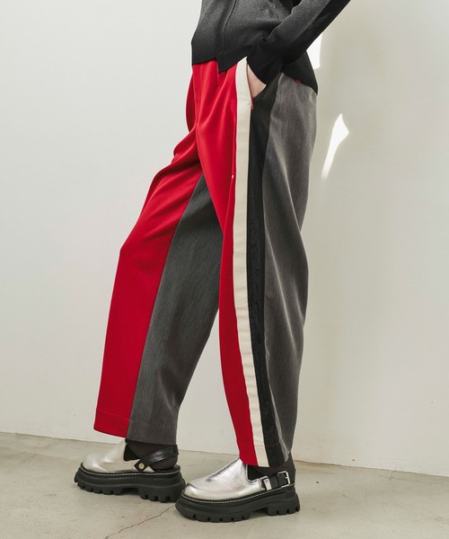 OMMO(オーエムエムオー)の「TRACK MIX TAPERED PT(その他パンツ・レディース・ブルー/レッド・36/38)」の11枚目の写真
