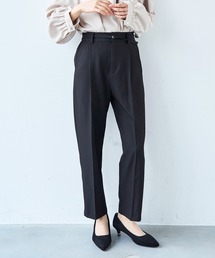 mil | ベルト付き センタープレス テーパードパンツ【セットアップ対応】 【585140】(スラックス)