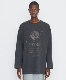 SSERPE（セルぺ）の「インツーザギャラクシー ピグメント ロングスリーブ Tシャツ チャコール（Tシャツ/カットソー）」