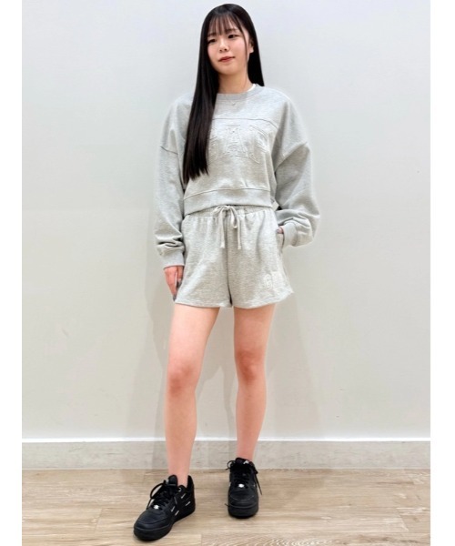 GAP（ギャップ）の「フレンチテリー オーバーサイズ GAPロゴ クロップドスウェットシャツ（スウェット・レディース・ライトグレー/ブラック/クリーム・XXS/XL/L/M/S/XS）」の22枚目の写真