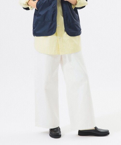 BEAMS BOY(ビームスボーイ)の「ワイド デニム パンツ(デニムパンツ・レディース・オフホワイト/インディゴブルー・0/1/2)」の2枚目の写真