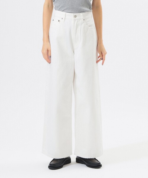 BEAMS BOY(ビームスボーイ)の「ワイド デニム パンツ(デニムパンツ・レディース・オフホワイト/インディゴブルー・0/1/2)」の15枚目の写真