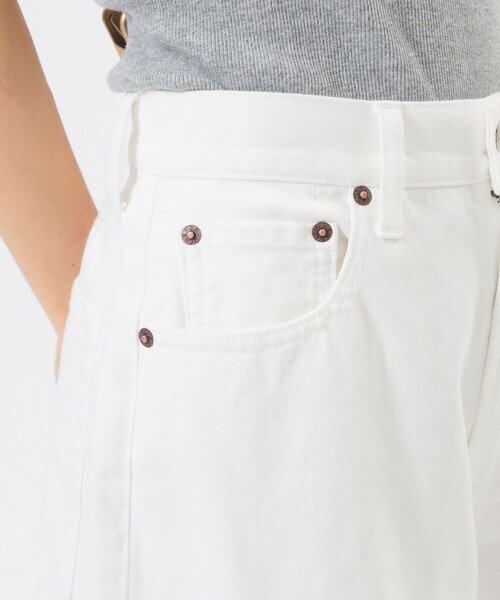 BEAMS BOY(ビームスボーイ)の「ワイド デニム パンツ(デニムパンツ・レディース・オフホワイト/インディゴブルー・0/1/2)」の11枚目の写真