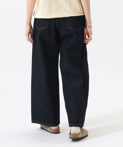 BEAMS BOY(ビームスボーイ)の「ワイド デニム パンツ(デニムパンツ・レディース・オフホワイト/インディゴブルー・0/1/2)」の3枚目の写真
