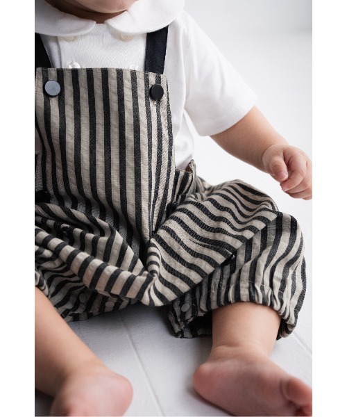 maarook(マルーク)の「サッカーストライプbabyロンパース(ロンパース・キッズ・グリーン・70cm/80cm)」の4枚目の写真