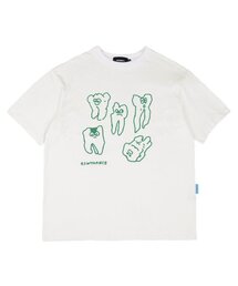 PIECEMAKER（ピースメーカー）の「[EZwithPIECE] TEETH TEE (IVORY)（Tシャツ/カットソー）」