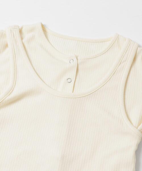 URBAN RESEARCH Sonny Label(アーバンリサーチサニーレーベル)の「『WEB限定』裾フリルカットアンサンブル(Tシャツ/カットソー・レディース・グレー/オフホワイト/ブラック・FREE)」の14枚目の写真