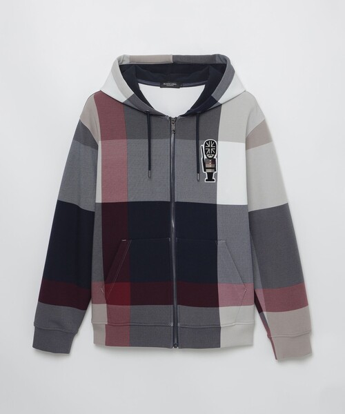 BLACK LABEL CRESTBRIDGE(ブラックレーベル・クレストブリッジ)の「ギガチェックガーズマンワッペンパーカー(パーカー・メンズ・ネイビー/ベージュ系その他6・S/XL/L/M)」の12枚目の写真