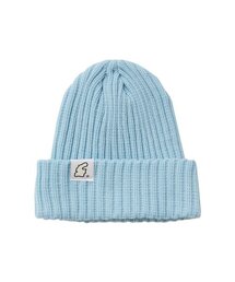 APOSTROPHE COMMA（アポストロフィコンマ）の「サマーリバーシブルラベルソフトリブビーニー（ライトブルー）（ニットキャップ/ビーニー）」