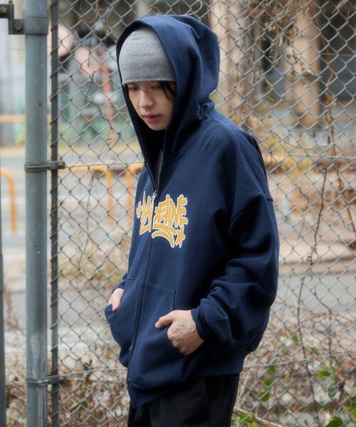 WEGO（ウィゴー）の「WEGO/【26年春夏新作】グラフィックZIPパーカー（パーカー・メンズ・ブラック/レッド/ブラウン/杢グレー/その他1/ネイビー・LARGE/MEDIUM/SMALL）」の13枚目の写真