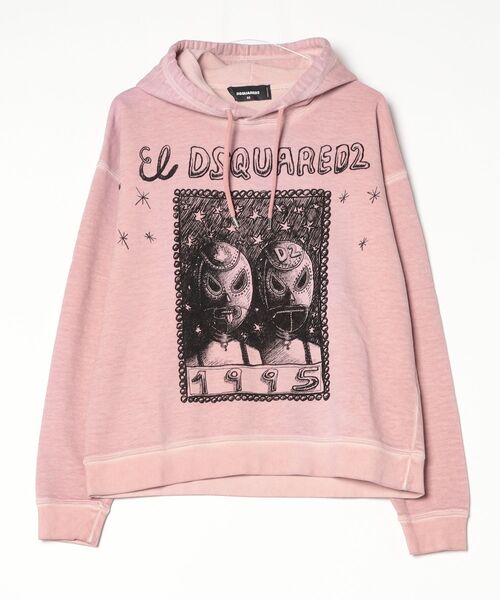 DSQUARED2(ディースクエアード)の「Best Fade Relax Fit Mask Print Hoodie/0251(パーカー・メンズ・ピンク系その他・M/S/XS)」の1枚目の写真