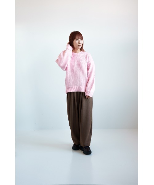 HEART MARKET(ハートマーケット)の「ロービングニットプルオーバー(ニット/セーター・レディース・ホワイト/ピンク/サックスブルー・FREE)」の4枚目の写真