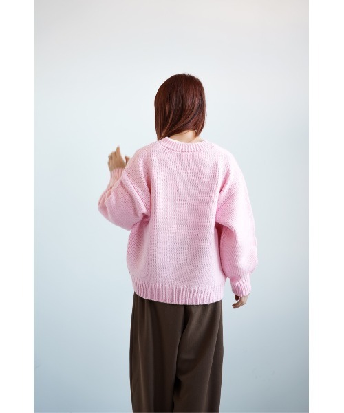 HEART MARKET(ハートマーケット)の「ロービングニットプルオーバー(ニット/セーター・レディース・ホワイト/ピンク/サックスブルー・FREE)」の9枚目の写真