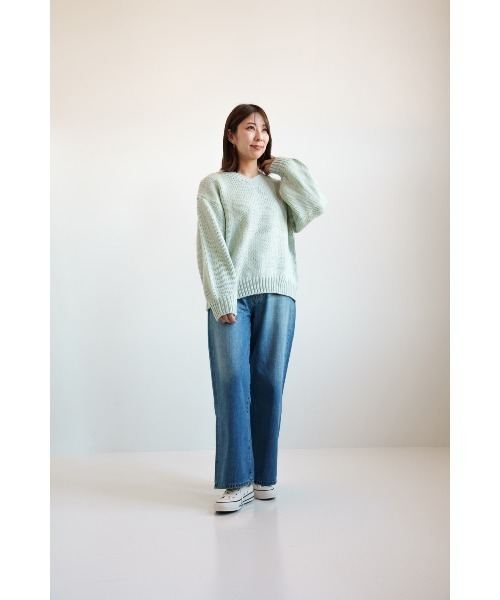 HEART MARKET(ハートマーケット)の「ロービングニットプルオーバー(ニット/セーター・レディース・ホワイト/ピンク/サックスブルー・FREE)」の10枚目の写真