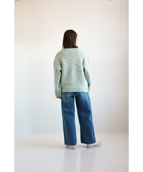 HEART MARKET(ハートマーケット)の「ロービングニットプルオーバー(ニット/セーター・レディース・ホワイト/ピンク/サックスブルー・FREE)」の12枚目の写真
