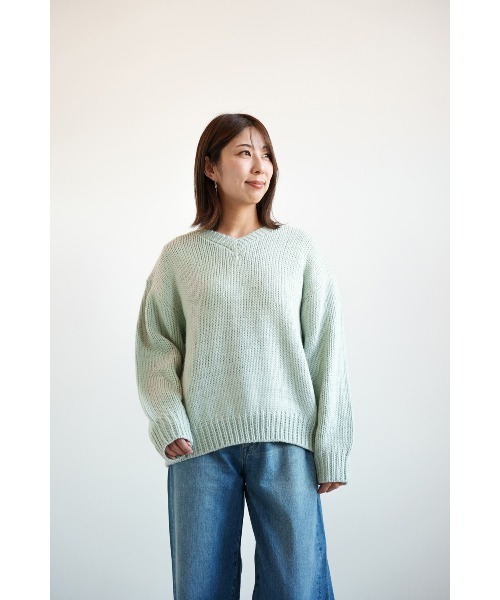 HEART MARKET(ハートマーケット)の「ロービングニットプルオーバー(ニット/セーター・レディース・ホワイト/ピンク/サックスブルー・FREE)」の13枚目の写真