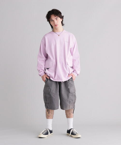 MANASTASH(マナスタッシュ)の「MANASTASH/マナスタッシュ/ARMOR L/S TOP(Tシャツ/カットソー・メンズ・ホワイト/ブラック/ピンク・S/L/M/XL)」の3枚目の写真