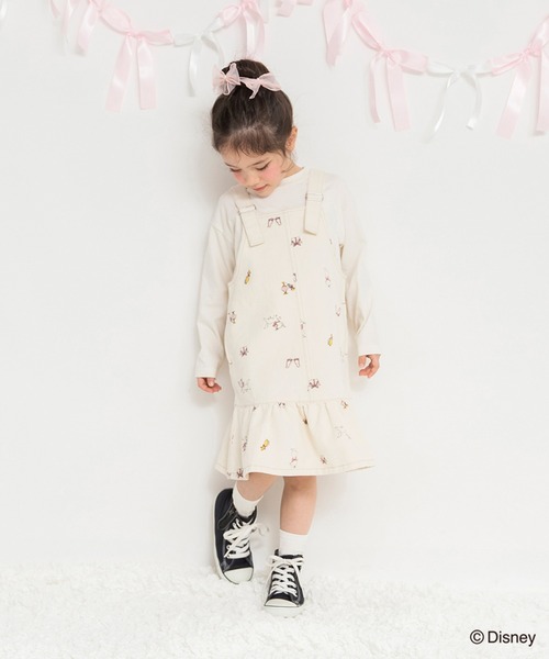 BRANSHES(ブランシェス)の「【Disney / ディズニー】おしゃれキャット / マリー / 総柄ジャンパースカート(ジャンパースカート・キッズ・ブルー/キナリ・120/110/80/100/90/130)」の4枚目の写真