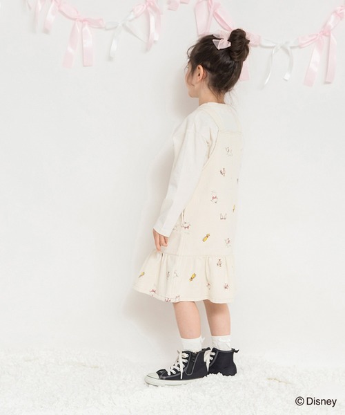 BRANSHES(ブランシェス)の「【Disney / ディズニー】おしゃれキャット / マリー / 総柄ジャンパースカート(ジャンパースカート・キッズ・ブルー/キナリ・120/110/80/100/90/130)」の6枚目の写真