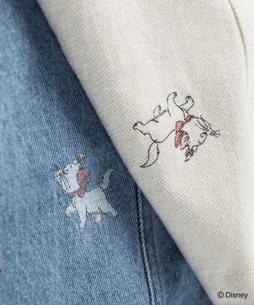 BRANSHES(ブランシェス)の「【Disney / ディズニー】おしゃれキャット / マリー / 総柄ジャンパースカート(ジャンパースカート・キッズ・ブルー/キナリ・120/110/80/100/90/130)」の14枚目の写真