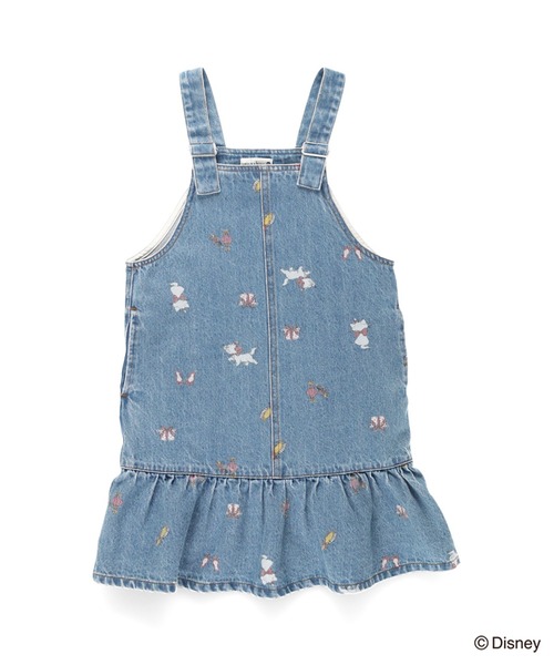 BRANSHES(ブランシェス)の「【Disney / ディズニー】おしゃれキャット / マリー / 総柄ジャンパースカート(ジャンパースカート・キッズ・ブルー/キナリ・120/110/80/100/90/130)」の19枚目の写真