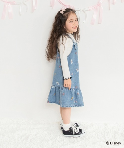 BRANSHES(ブランシェス)の「【Disney / ディズニー】おしゃれキャット / マリー / 総柄ジャンパースカート(ジャンパースカート・キッズ・ブルー/キナリ・120/110/80/100/90/130)」の11枚目の写真