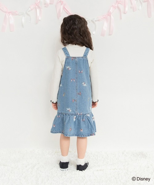 BRANSHES(ブランシェス)の「【Disney / ディズニー】おしゃれキャット / マリー / 総柄ジャンパースカート(ジャンパースカート・キッズ・ブルー/キナリ・120/110/80/100/90/130)」の12枚目の写真