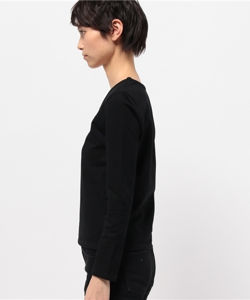 OUTLET(アウトレット)の「【WHO'S WHO gallery】ベーシックロンTee(Tシャツ/カットソー・レディース・ブラック/カーキ/グレー・FREE)」の9枚目の写真