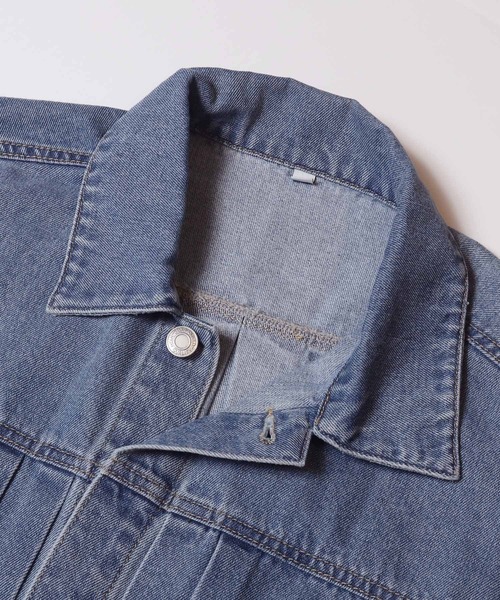 coca（coca）（コカ）の「オーバーサイズデニムジャケット（デニムジャケット・レディース・ライトブルー・L/M/S）」の11枚目の写真