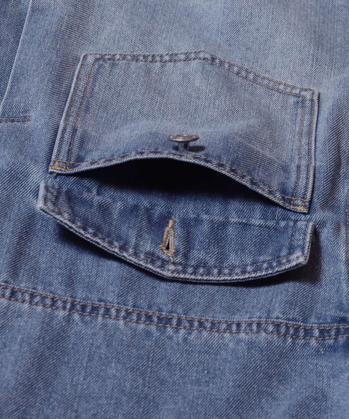 coca（coca）（コカ）の「オーバーサイズデニムジャケット（デニムジャケット・レディース・ライトブルー・L/M/S）」の9枚目の写真