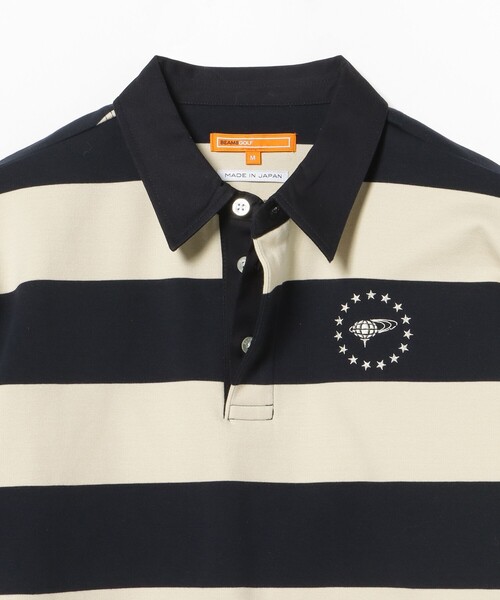 BEAMS GOLF(ビームスゴルフ)の「ORANGE LABEL / ボーダー ロングスリーブ シャツ(ポロシャツ・メンズ・グリーン/オフホワイト・XL/L/M)」の11枚目の写真