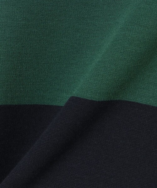 BEAMS GOLF(ビームスゴルフ)の「ORANGE LABEL / ボーダー ロングスリーブ シャツ(ポロシャツ・メンズ・グリーン/オフホワイト・XL/L/M)」の17枚目の写真