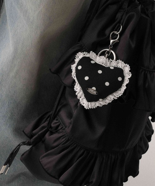 Heather(ヘザー)の「ドットハートチャーム 654143(チャーム・レディース・アイボリー/ブラック・ONE SIZE)」の9枚目の写真
