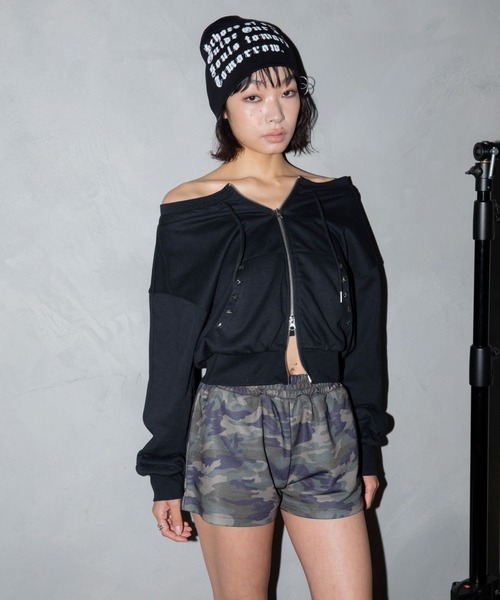 3.3 Field Trip （3.3フィールドトリップ）の「3.3 Field Trip／ロゴピアスビーニー（ニットキャップ/ビーニー・レディース・ブラック・FREE）」の3枚目の写真