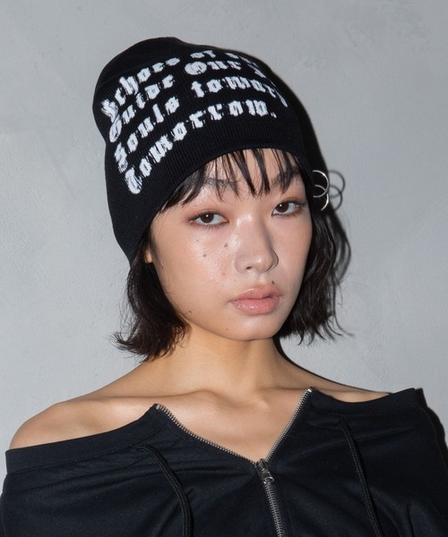 3.3 Field Trip （3.3フィールドトリップ）の「3.3 Field Trip／ロゴピアスビーニー（ニットキャップ/ビーニー・レディース・ブラック・FREE）」の5枚目の写真