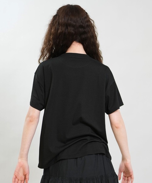 RIKKA FEMME(リッカファム)の「RIKKA FEMME/リッカファム 半袖 Tシャツ フォトT UVカット 接触冷感 RF6S-2107(Tシャツ/カットソー・レディース・ホワイト/グレー/パープル/ブラック・FREE)」の6枚目の写真