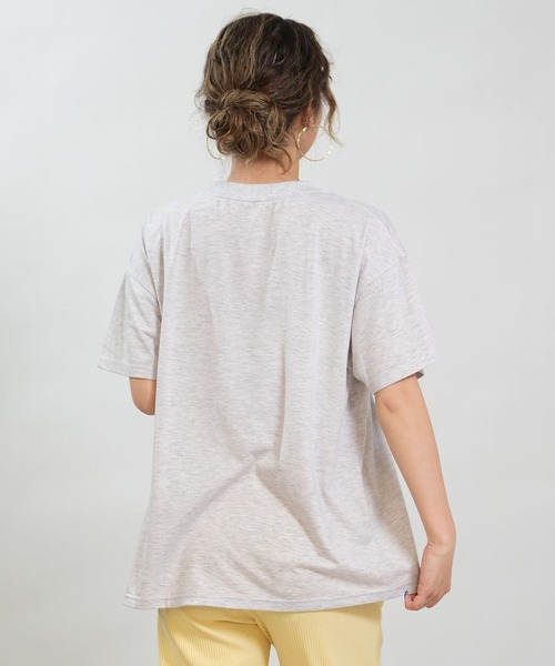 RIKKA FEMME(リッカファム)の「RIKKA FEMME/リッカファム 半袖 Tシャツ フォトT UVカット 接触冷感 RF6S-2107(Tシャツ/カットソー・レディース・ホワイト/グレー/パープル/ブラック・FREE)」の12枚目の写真
